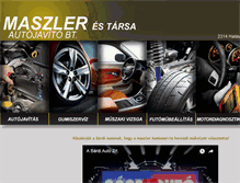 Tablet Screenshot of maszler.hu